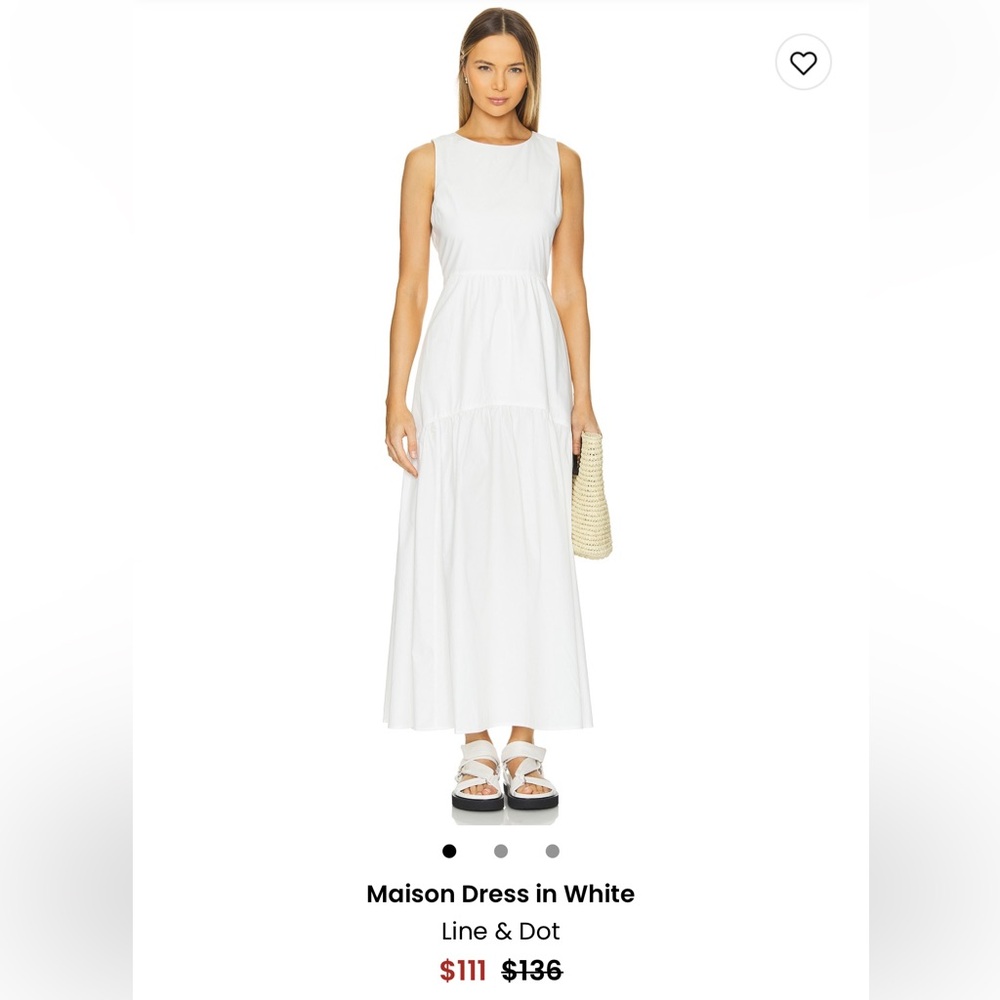 Line and Dot Maison Dress in White size S